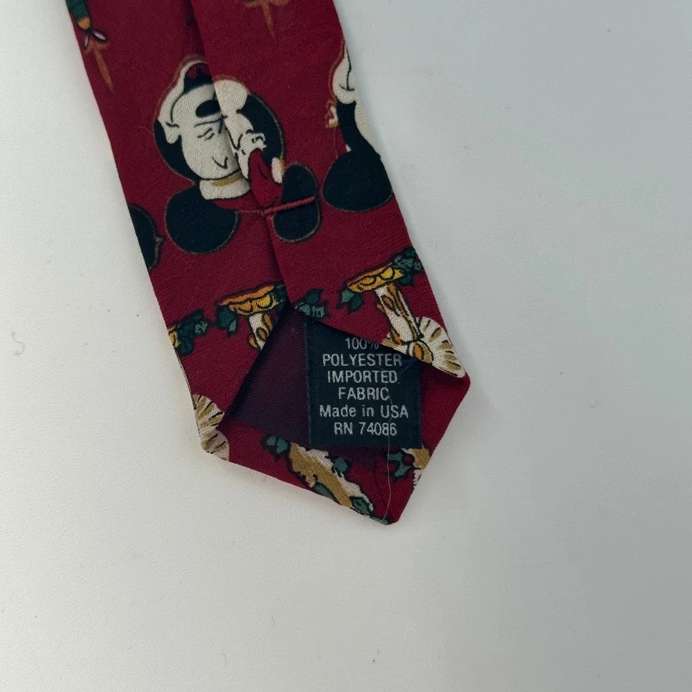 Vintage Disney Mickey Mouse Winnie Pooh Ties Lot 5 Christmas Paisley Silk Poly